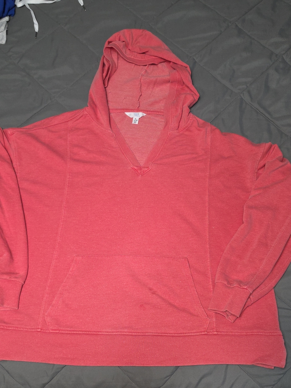 Womens Coral Pullover Hooded Sweater